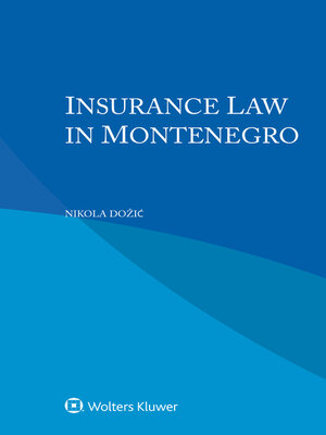 cover image of Insurance Law in Montenegro